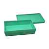 BOITE 25 X 18 X 6 CM AVEC COUVERCLE COLORIS VERT