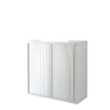 ARMOIRE A RIDEAUX 1M CORPS BLANC RIDEAUX BLANC