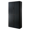 ARMOIRE A RIDEAUX 2M CORPS NOIR RIDEAUX NOIR