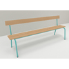 BANC MATERNELLE BOSTON AVEC DOSSIER TAILLE 1 L160 COLORIS JAUNE GENET