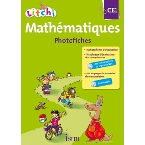 LITCHI MATHEMATIQUES CE1 - PHOTOFICHES - ED. 2015