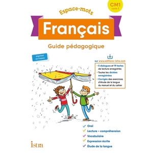 ESPACE-MOTS FRANCAIS CM1 - GUIDE PEDAGOGIQUE - ED. 2020