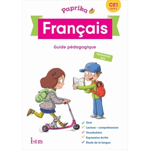 PAPRIKA FRANCAIS CE1 - EDITION FRANCE - GUIDE PEDAGOGIQUE + CD - ED. 2019