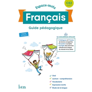 ESPACE-MOTS FRANCAIS CE2 - GUIDE PEDAGOGIQUE - ED. 2020