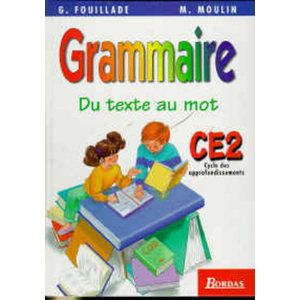 GRAMMAIRE CE2 MANUEL ELEVE