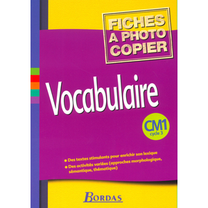 VOCABULAIRE CM1 CYCLE 3 REPROF