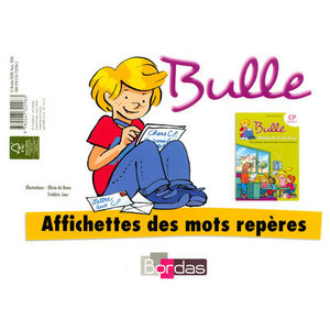 BULLE METHODE DE LECTURE CP 2008 AFFICHETTES DE MOTS REPERES