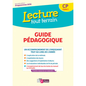 LECTURE TOUT TERRAIN CP 2017 LIVRE DU MAITRE AVEC CD AUDIO