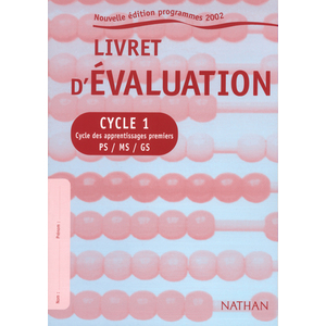 LIVRET EVAL CYCLE 1 EL ED 2002