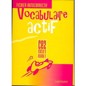 VOCABULAIRE ACTIF CE2 AUTOCORR