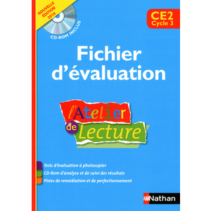 L'ATELIER DE LECTURE - FICHIER EVALUATION + CD - CE2