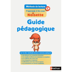 J'APPRENDS A LIRE AVEC NOISETTE GUIDE PEDAGOGIQUE CP 2018