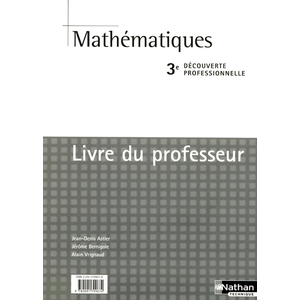 MATHS 3E DECOUVERTE PROFESSION