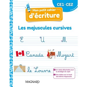 MON PETIT CAHIER D'ECRITURE CE1 / CE2 : LES MAJUSCULES CURSIVES (2022) - CAHIER