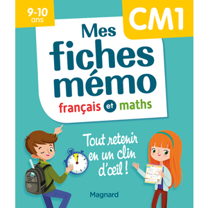 MES FICHES MEMO FRANCAIS ET MATHS CM1 - TOUT RETENIR EN UN CLIN D'OEIL