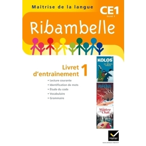 RIBAMBELLE CE1 SERIE JAUNE, LIVRET D'ENTRAINEMENT 1, ED. 2011 (NON VENDU SEUL)