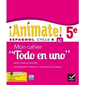 ANIMATE ESPAGNOL 5E TODO EN UNO ED. 2016 - CAHIER D'ACTIVITES