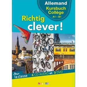 RICHTIG CLEVER CYCLE MANUEL COLLEGE - COFFRET CLASSE 6 CD AUDIO + 3 DVD