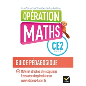 OPERATION MATHS CE2 ED.2018 - GUIDE PEDAGOGIQUE