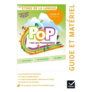 POP - ETUDE LA LANGUE CYCLE 3 ED. 2019 - GUIDE PEDAGOGIQUE + ACCES NUMERIQUE