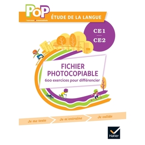 POP - ETUDE DE LA LANGUE CE1 CE2 ED. 2022 - FICHIER PHOTOCOPIABLE POUR LA DIFFERENCIATION