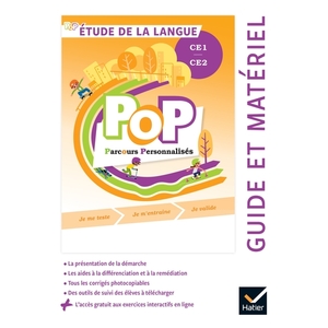 POP - ETUDE DE LA LANGUE CE1 CE2 ED. 2022 - GUIDE PEDAGOGIQUE + ACCES NUMERIQUE