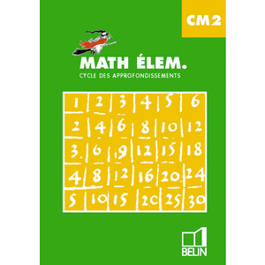 MATH ELEM CM2 ELEVE