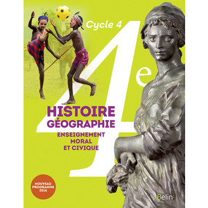 HISTOIRE GEOGRAPHIE EMC - 4E (2016) - MANUEL ELEVE - GRAND FORMAT