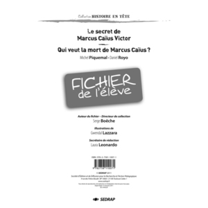 SECRET DE MARCUS CAIUS VICTOR - FICHIER