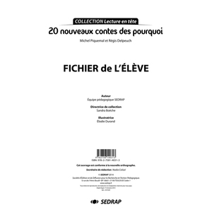 20 NOUVEAUX CONTES DES POURQUOI - FICHIER