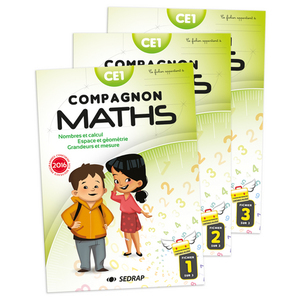 COMPAGNON MATHS CE1 - FICHIERS ELEVE 3 VOL - EDITION 2016