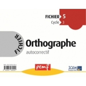 ORTHOGRAPHE CM2 FICHIER 5