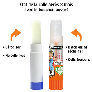 CLASSPACK 48 BÂTONS COLLE TRANSPARENTE 21G DONT 6 GRATUITS