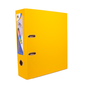 CLASSEUR A LEVIER DOS 75MM PP EXTERIEUR / PP INTERIEUR JAUNE