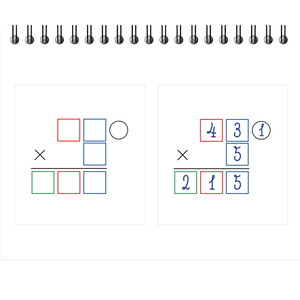 BLOC 80 GABARITS DE MULTIPLICATION 15X12,5CM