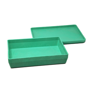 BOITE 25 X 18 X 6 CM AVEC COUVERCLE COLORIS VERT