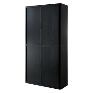 ARMOIRE A RIDEAUX 2M CORPS NOIR RIDEAUX NOIR