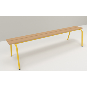 BANC MATERNELLE BOSTON SANS DOSSIER TAILLE 1 L160 COLORIS JAUNE GENET