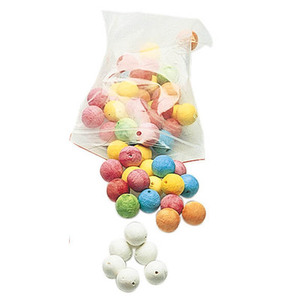 100 BOULES COLORIS ASSORTIS CELLULOSE ?30 MM