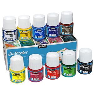 PEINTURE TISSUS FON??S 10 FLACONS 45ML ASSORTIS