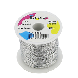 FIL ARGENT 0,7MM X 25M