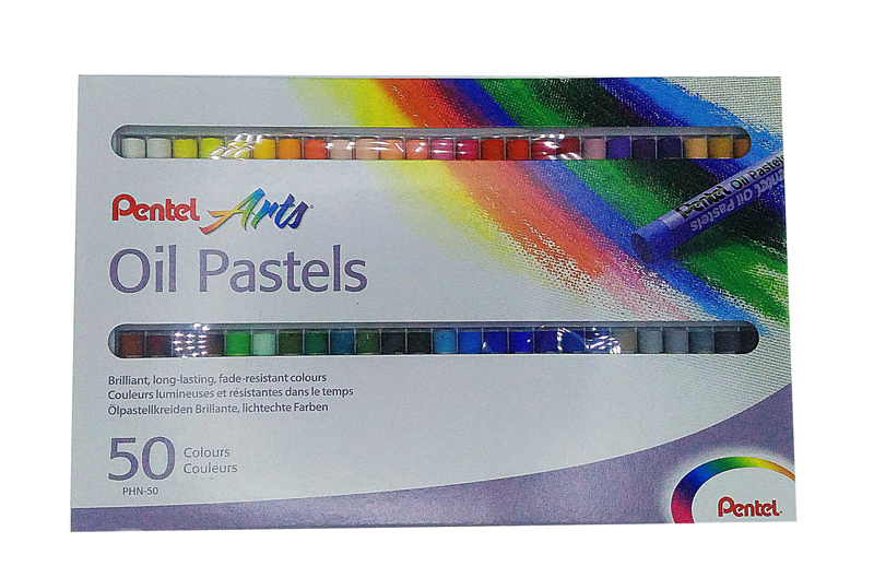 PENTEL EXPRESSION BOÎTE 50 PASTELS À L HUILE ASSORTIS K750093 S