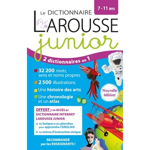 LAROUSSE DICTIONNAIRE JUNIOR 7/11 ANS EXPORT