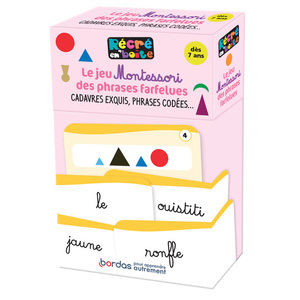 RECRE EN BOITE - LE JEU MONTESSORI DES PHRASES FARFELUES