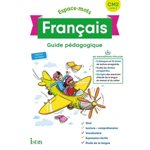 ESPACE-MOTS FRANCAIS CM2 - GUIDE PEDAGOGIQUE - ED. 2020