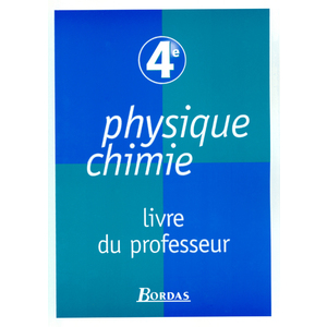 PHYS-CHIMIE 4E LIVRE DU PROFES