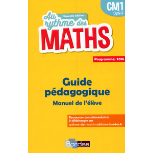 AU RYTHME DES MATHS CM1 2017 LIVRE DU MAITRE DU MANUEL