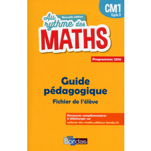 AU RYTHME DES MATHS CM1 2017 LIVRE DU MAITRE DU FICHIER