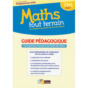 MATHS TOUT TERRAIN CM1 2017 LIVRE DU MAITRE - MANUEL ET FICHIER DE L'ELEVE