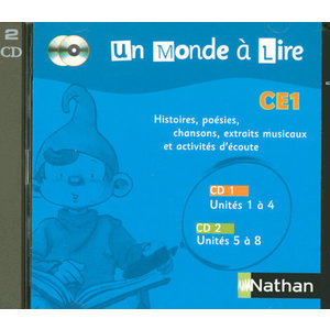 UN MONDE A LIRE CE1 - SERIE BLEUE - PACK 2 CD AUDIO